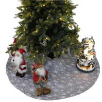 TEMPO-KONDELA CYNTIA, podložka pod vianočný stromček, sivá, 1,2 m