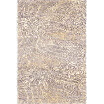 Béžový vlnený koberec 100x180 cm Koi – Agnella