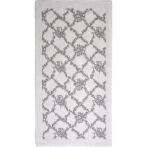 Sivo-béžový bavlnený koberec Vitaus Sarmasik, 100 × 150 cm