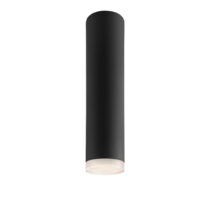 Čierne stropné svietidlo so skleneným tienidlom - LAMKUR