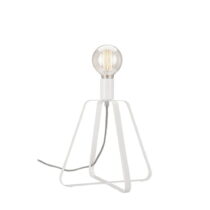 Biela stolová lampa (výška  31 cm) Riccardo – LAMKUR