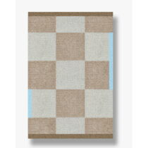 Béžový umývateľný koberec 55x80 cm Square – Mette Ditmer Denmark