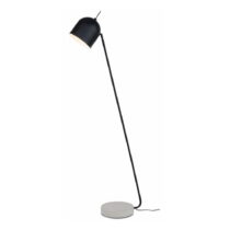 Čierno-sivá stojacia lampa s kovovým tienidlom (výška 147 cm) Madrid – it&#39;s about RoMi