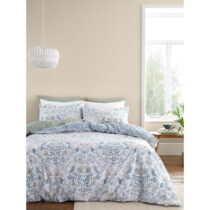 Biele/modré bavlnené obliečky na jednolôžko 135x200 cm Hedgegrow Hopper – Bianca