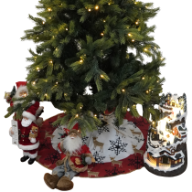 TEMPO-KONDELA FILOMENA, podložka pod vianočný stromček, červená/biela, 0,8 m