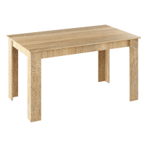 Jedálenský stôl, dub sonoma, 140x80 cm, GENERAL NEW