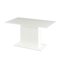 Jedálenský stôl, biela, 138x79 cm, OLYMPA