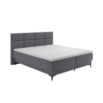 Boxspringová posteľ, 180x200, sivá, OPTIMA B