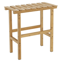 Príručný stolík k vírivke v tvare obdĺžnika, prírodný bambus, VIREO TYP 2